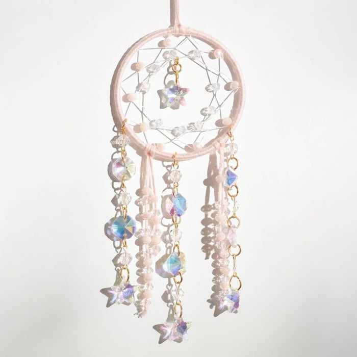 Crystolver Woven round/moon Suncatcher Hanging
