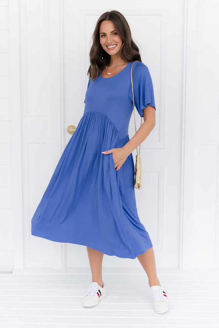 Dalton Cobalt Crescent Dress,Lifestyle