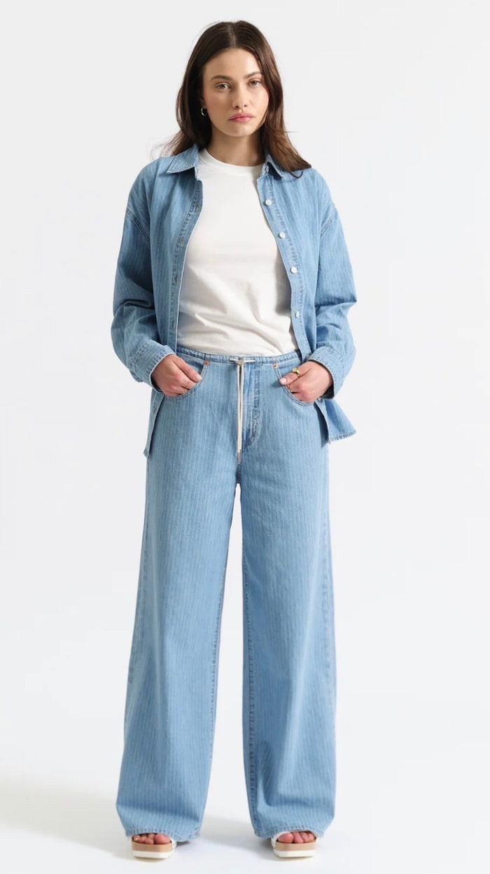 DAZE MADISON DRAW STRING- MID RISE WIDE LEG-WHIMSY