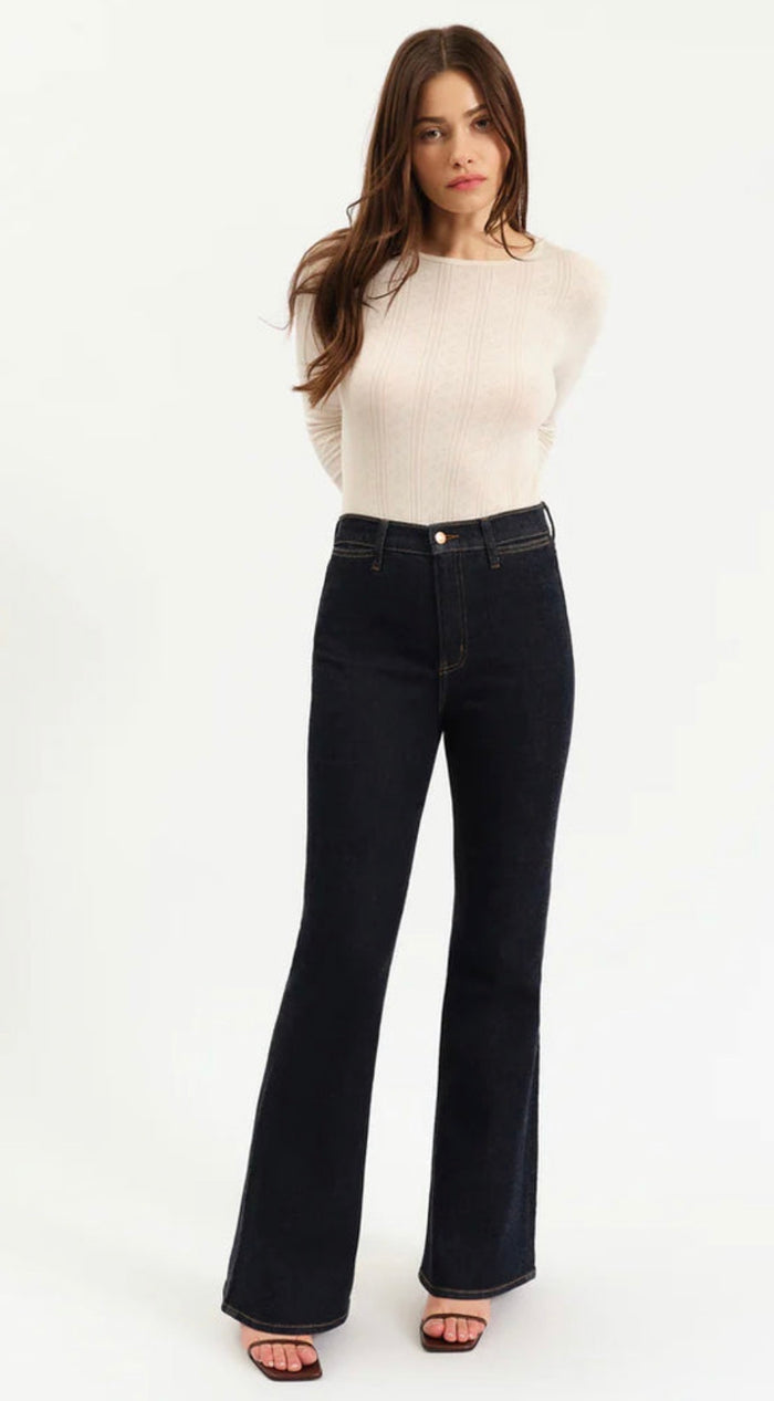 DAZE SUNSET FLARE - HIGH RISE FLARE LEG-RINSE