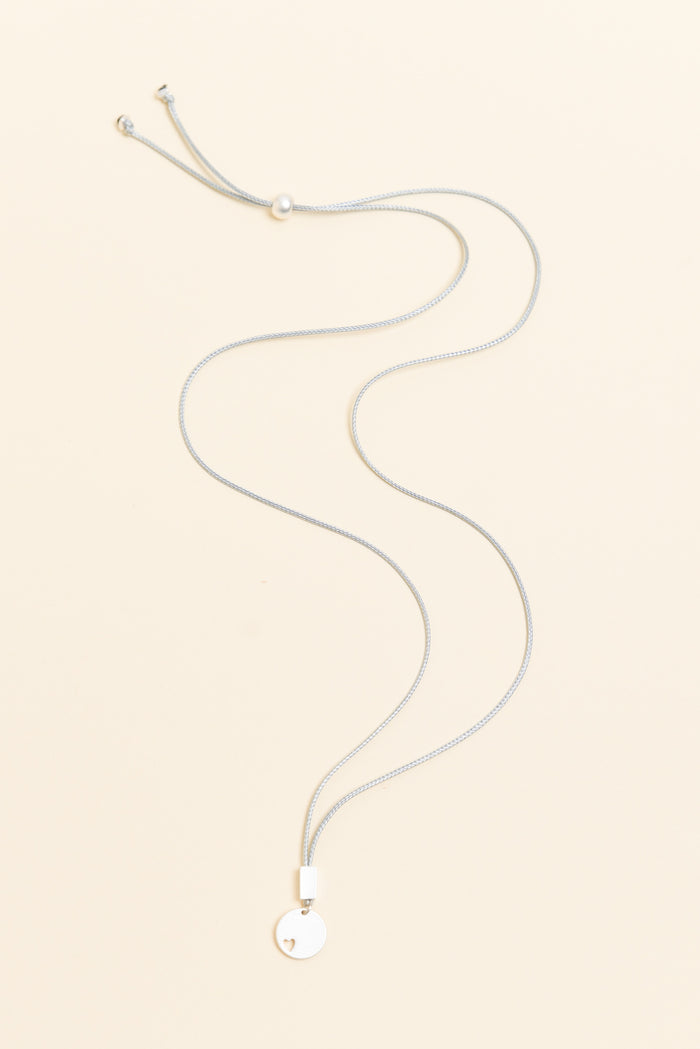 Donna Silver Heart Pendant Necklace