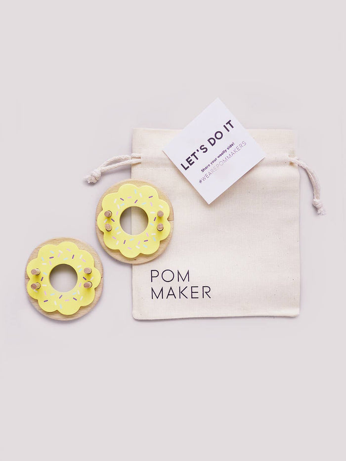 Donut Pom Maker – Lemon - Medium Size