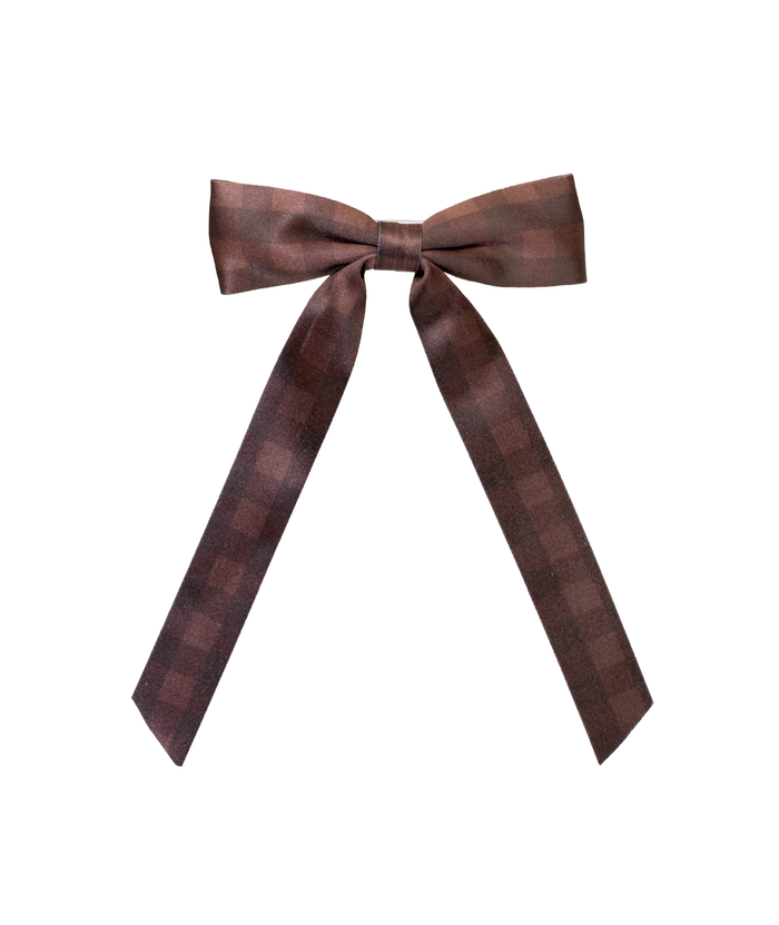 Emi Jay French Bow Barrette in Fireside Distressed/seasonal accessories Emi Jay Brown