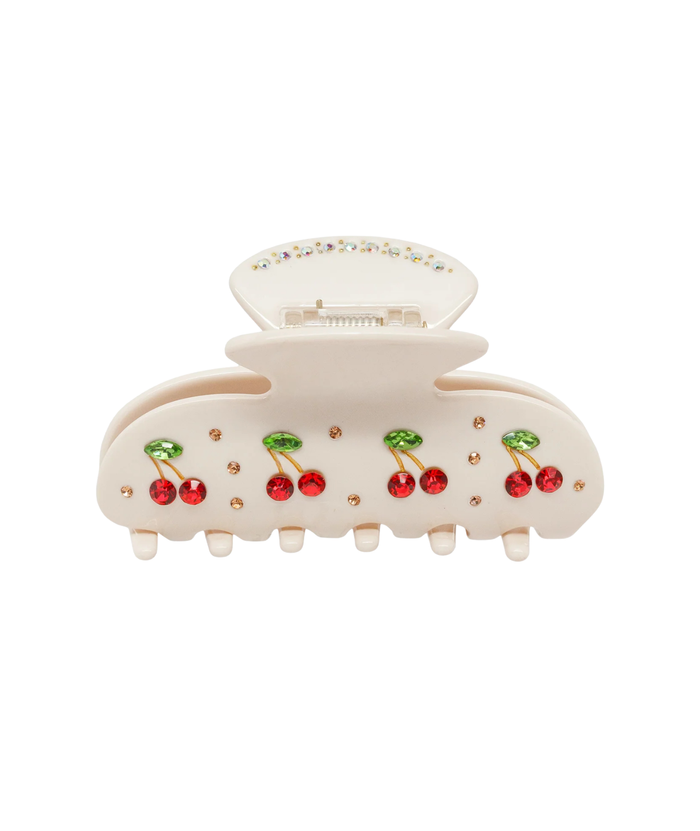 Emi Jay Sweetheart Clip in Cherry Pie Accessories Emi Jay White
