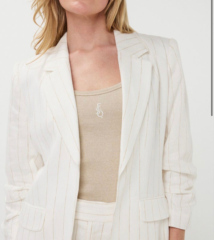ESQUALO Blazer linen striped