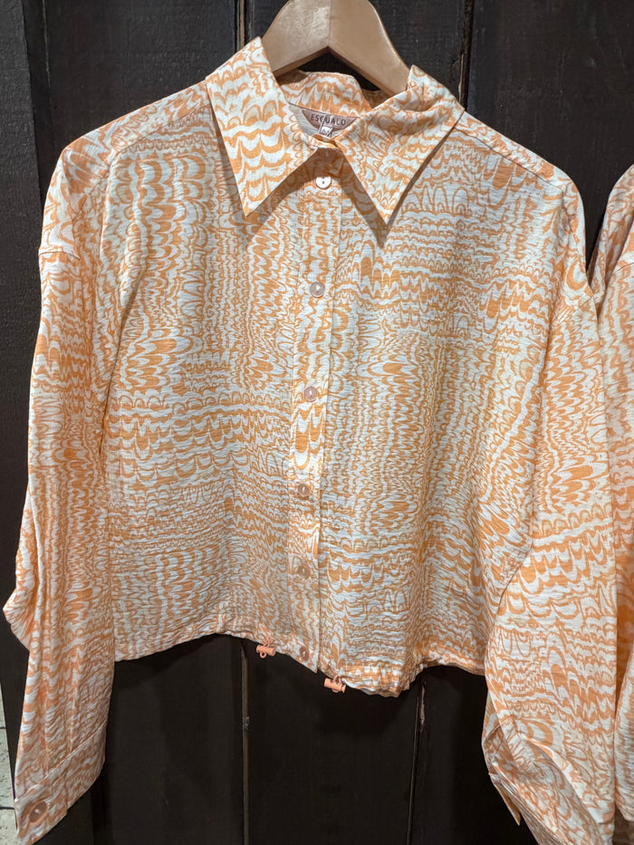 ESQUALO PRINTED BLOUSE