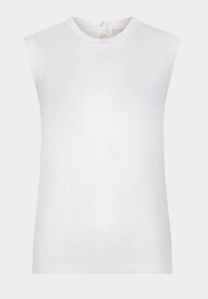 ESQUALO SLEEVELESS BASIC KNIT TOP