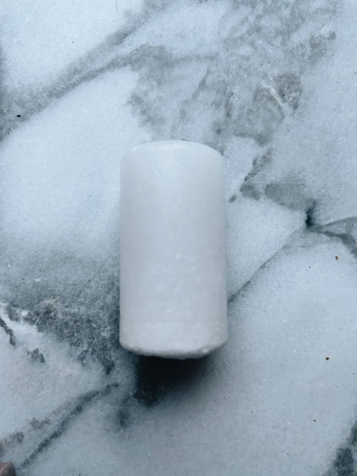 Essence of Life Organics Crystal Deodorant Stick, in zero waste cork packaging