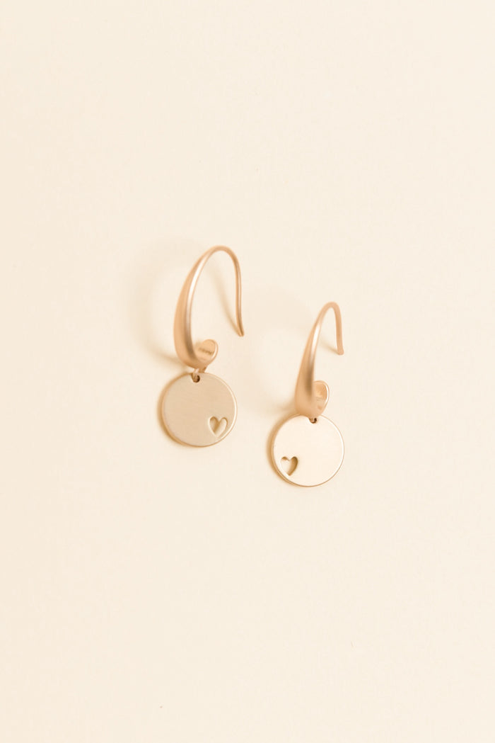 Euphoria Gold Disc Hoop Earrings