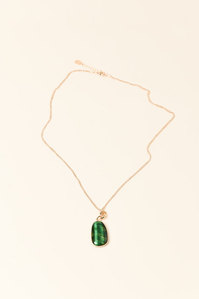 Fable Green Pendant Necklace