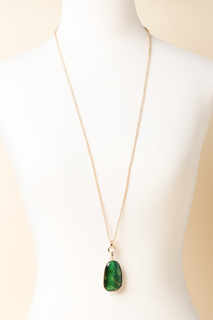 Fable Green Pendant Necklace