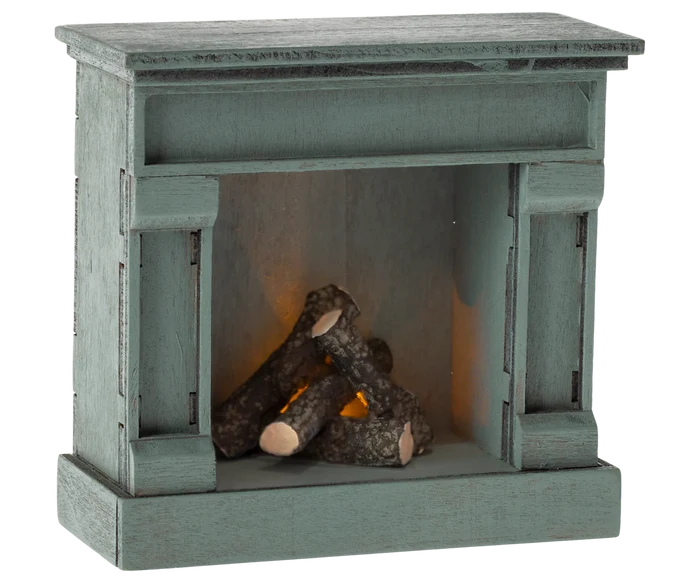 Fireplace, Mouse -  Blue