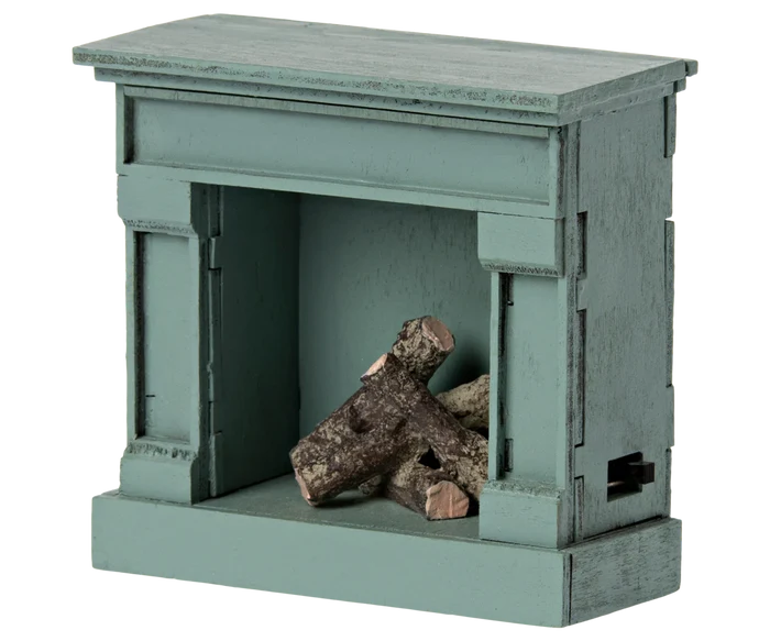 Fireplace, Mouse -  Blue