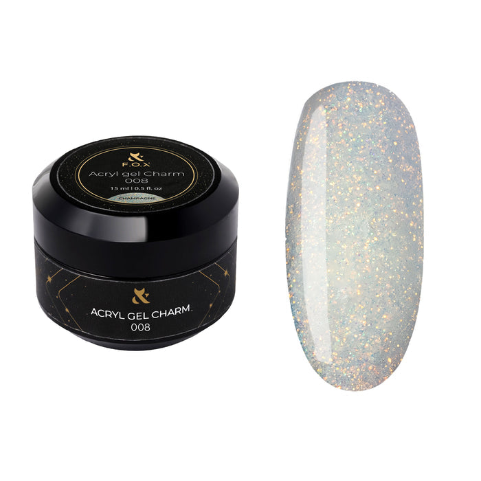 F.O.X Acryl Gel Charm 008, Champagne, 15 ml Acryl Gel F.O.X