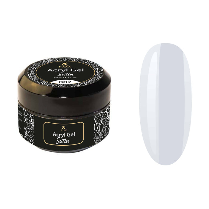 F.O.X Acryl Gel Satin 002, White, 50 ml Acryl Gel F.O.X