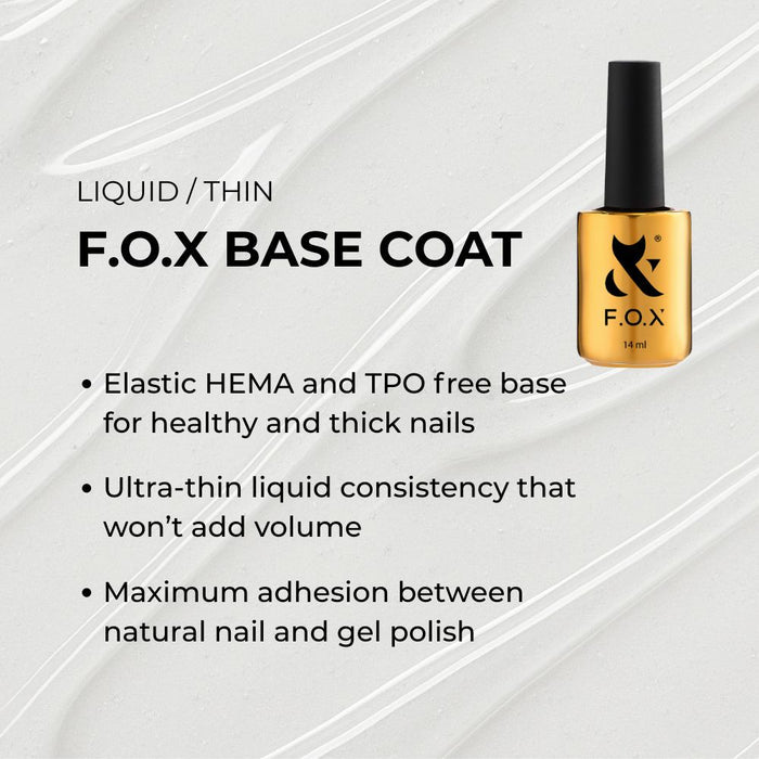 F.O.X Base Coat, 14 ml Base coat F.O.X