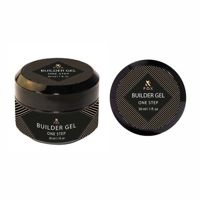 F.O.X Builder Gel (thick viscosity One-Phase Gel) Clear One Step, 30 ml builder gel F.O.X