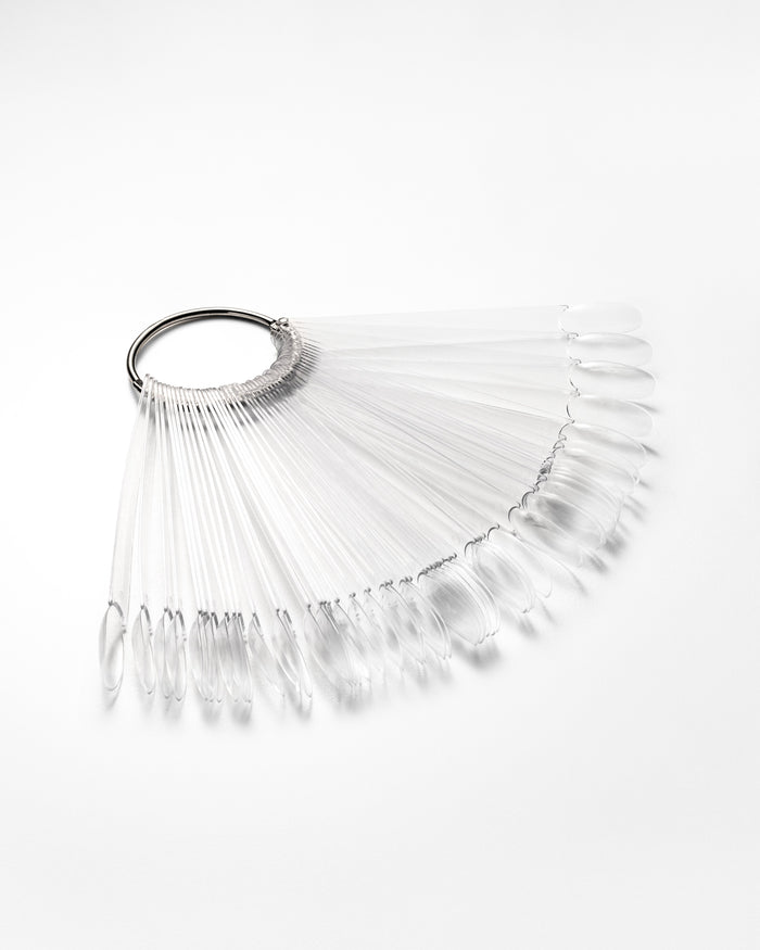 F.O.X Clear Almond Nail Swatch Sticks, 50 pcs swatches F.O.X