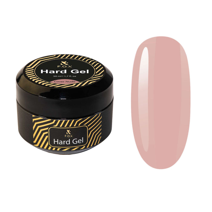 F.O.X Hard Gel Cover Nude, 50 ml builder gel F.O.X