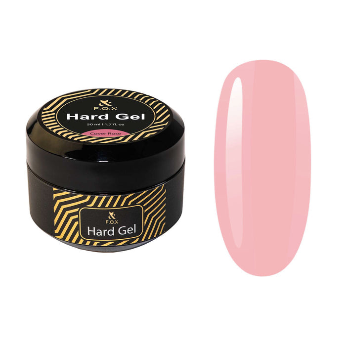 F.O.X Hard Gel Cover Rose, 50 ml builder gel F.O.X