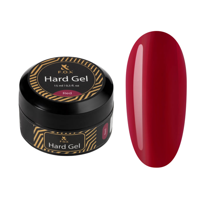 F.O.X Hard Gel Red, 15 ml builder gel F.O.X
