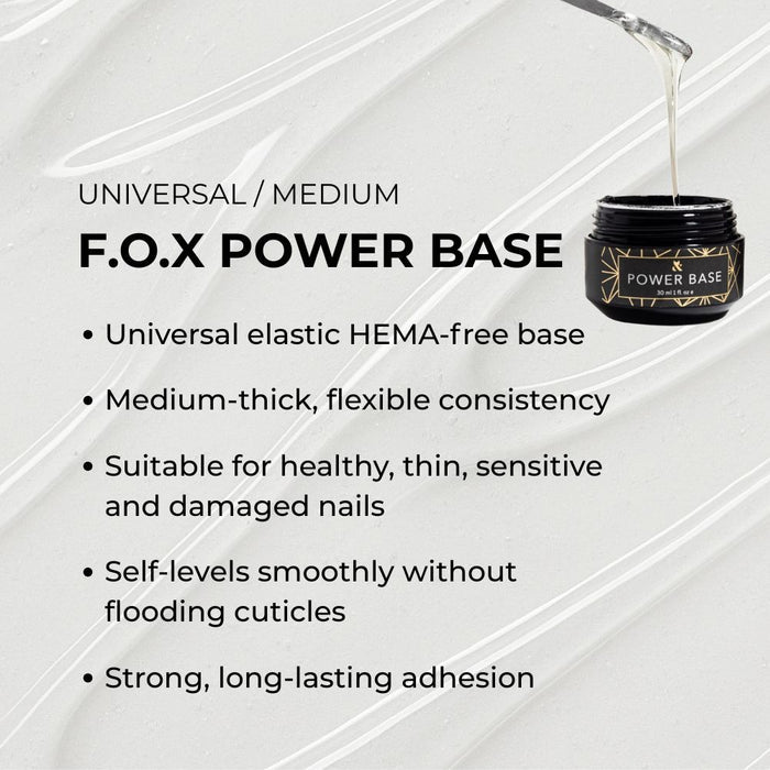 F.O.X Power Base, 30 ml Base coat F.O.X