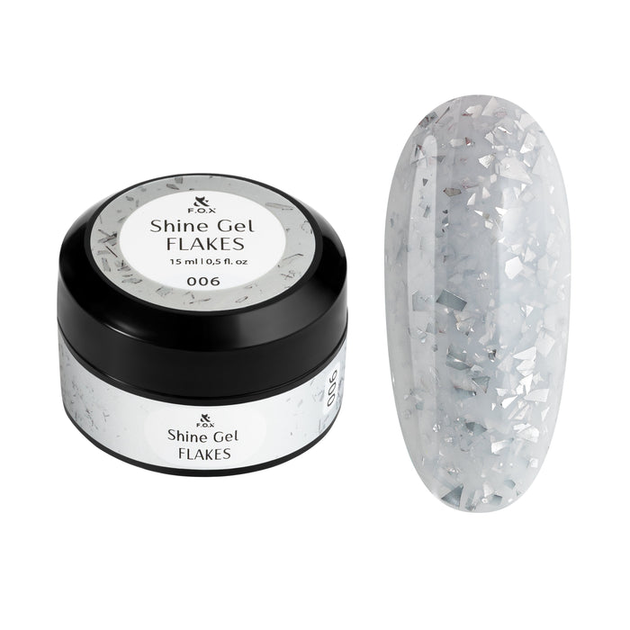 F.O.X Shine Gel Flakes 006, 15 ml Shine Gel Flakes F.O.X