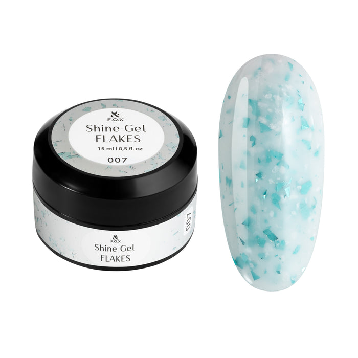 F.O.X Shine Gel Flakes 007, 15 ml Shine Gel Flakes F.O.X