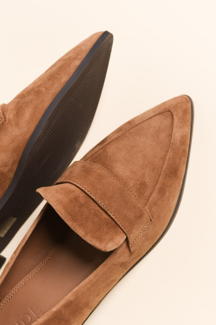 France Tan Suede Loafer