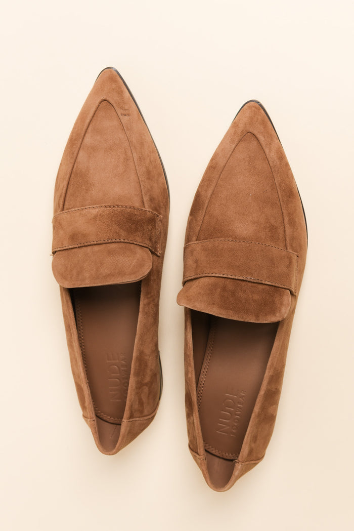 France Tan Suede Loafer
