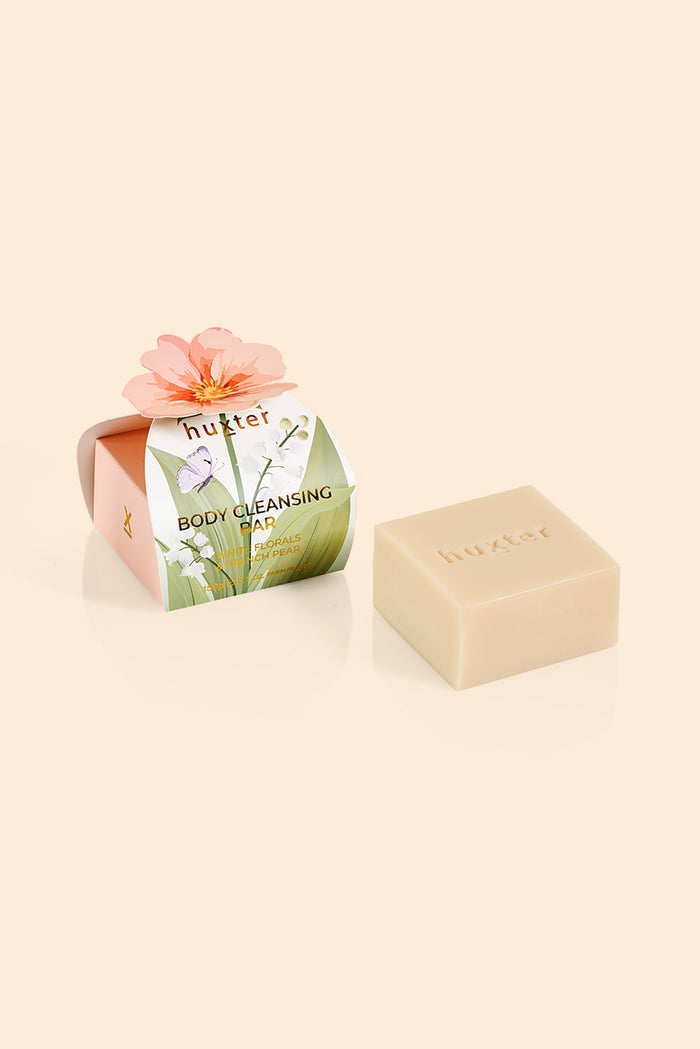 French Pear Peach Flower Body Bar Gift Box