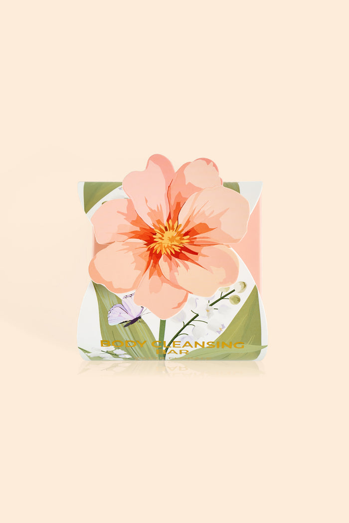 French Pear Peach Flower Body Bar Gift Box