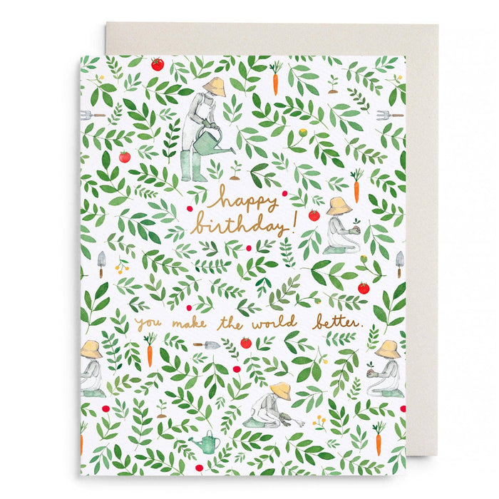 Gardener Birthday Greeting Card
