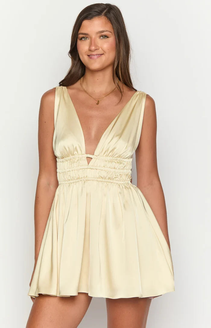 Genovia Yellow Mini Dress