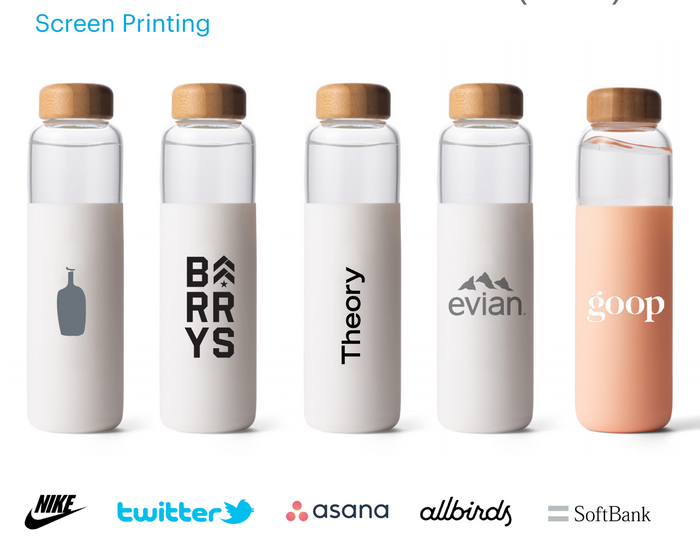 Glass Water Bottle