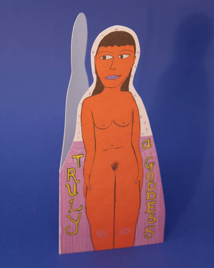 Goddess Shaped Greetings Card