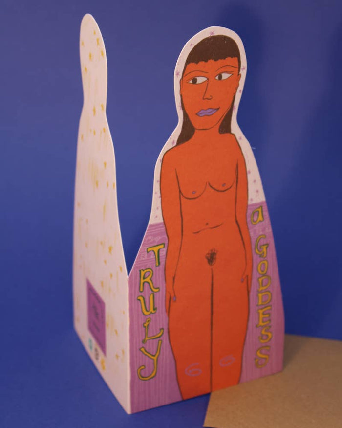 Goddess Shaped Greetings Card