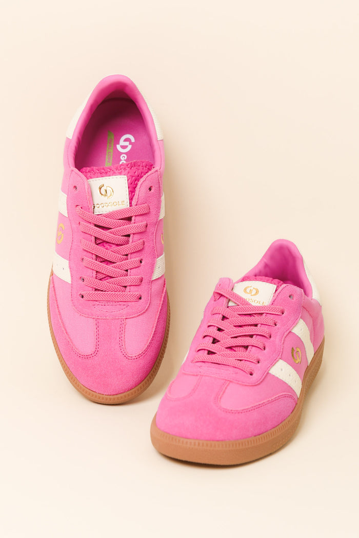 Parallel Hot Pink Contrast Canvas Sneaker