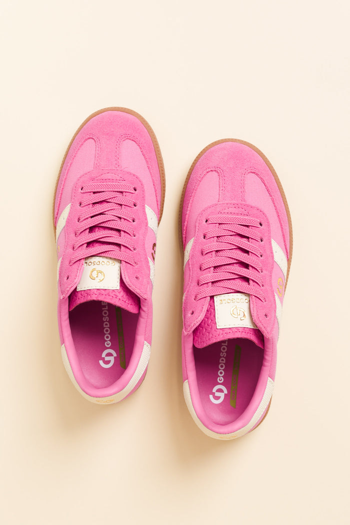 Parallel Hot Pink Contrast Canvas Sneaker