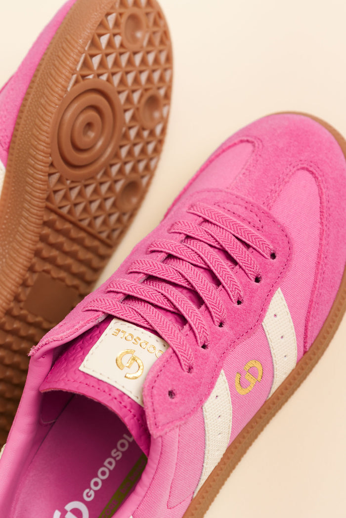 Parallel Hot Pink Contrast Canvas Sneaker