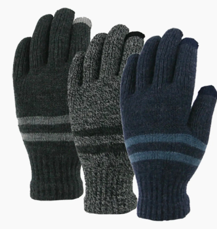 GRAND SIERRA Mens Marled Touchscreen Glove