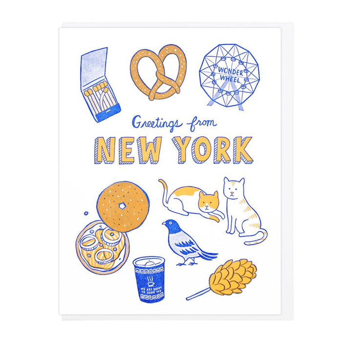 Greetings From New York Greeting Card