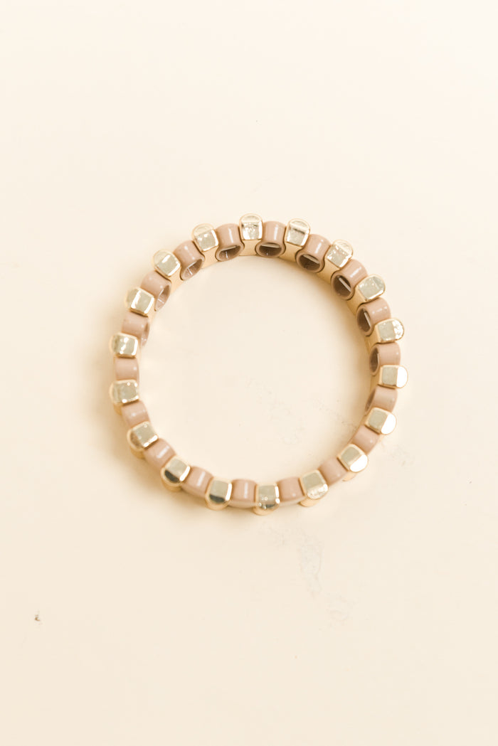 Hamilton Mocha Beaded Bracelet