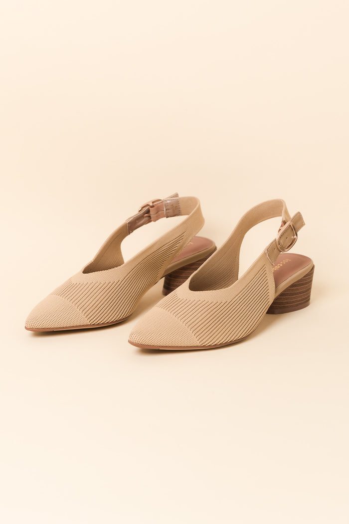 Hana Caramel Slingback Heel