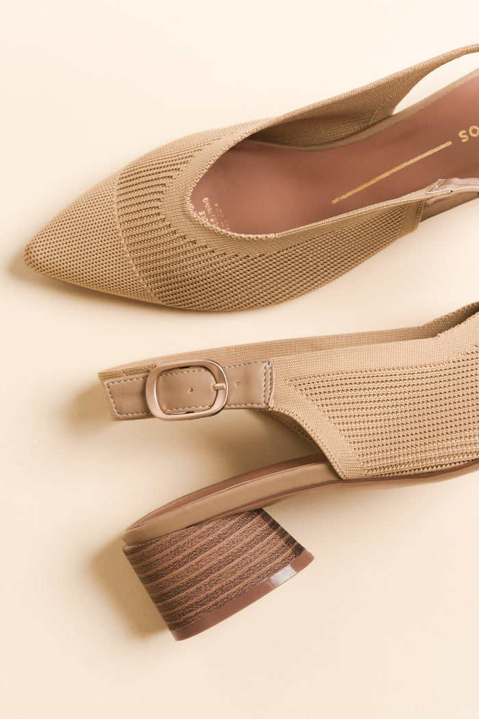 Hana Caramel Slingback Heel