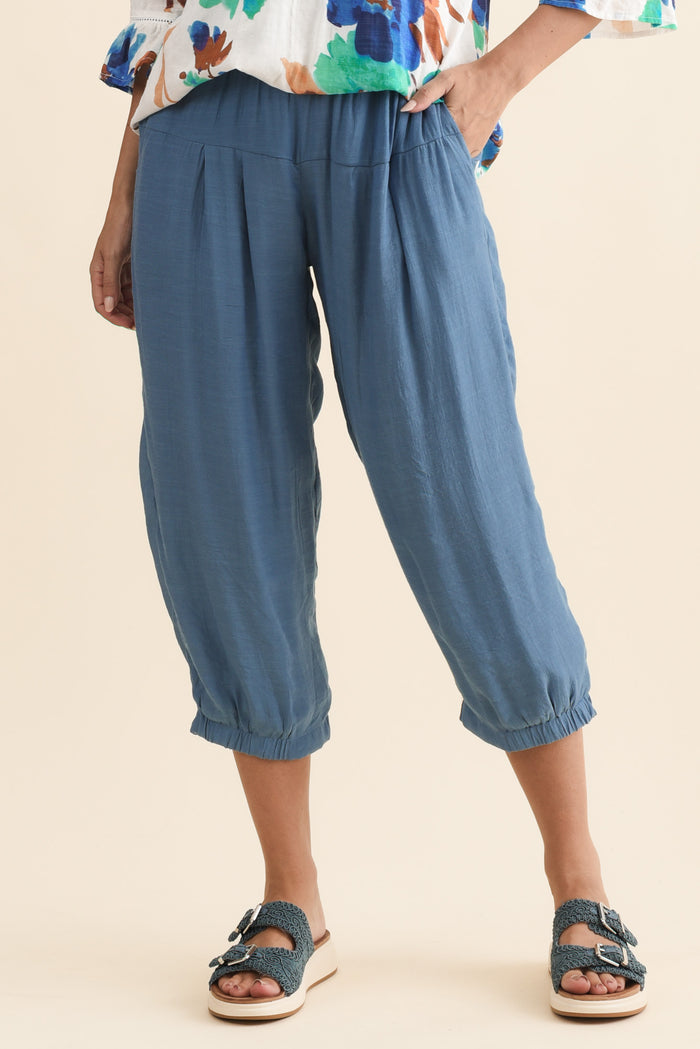 Harden Steel Cotton Blend Pants,Brunette model,alt text|model:MJ