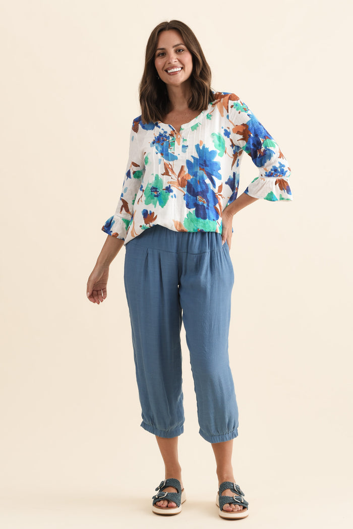 Harden Steel Cotton Blend Pants,Brunette model,alt text|model:MJ