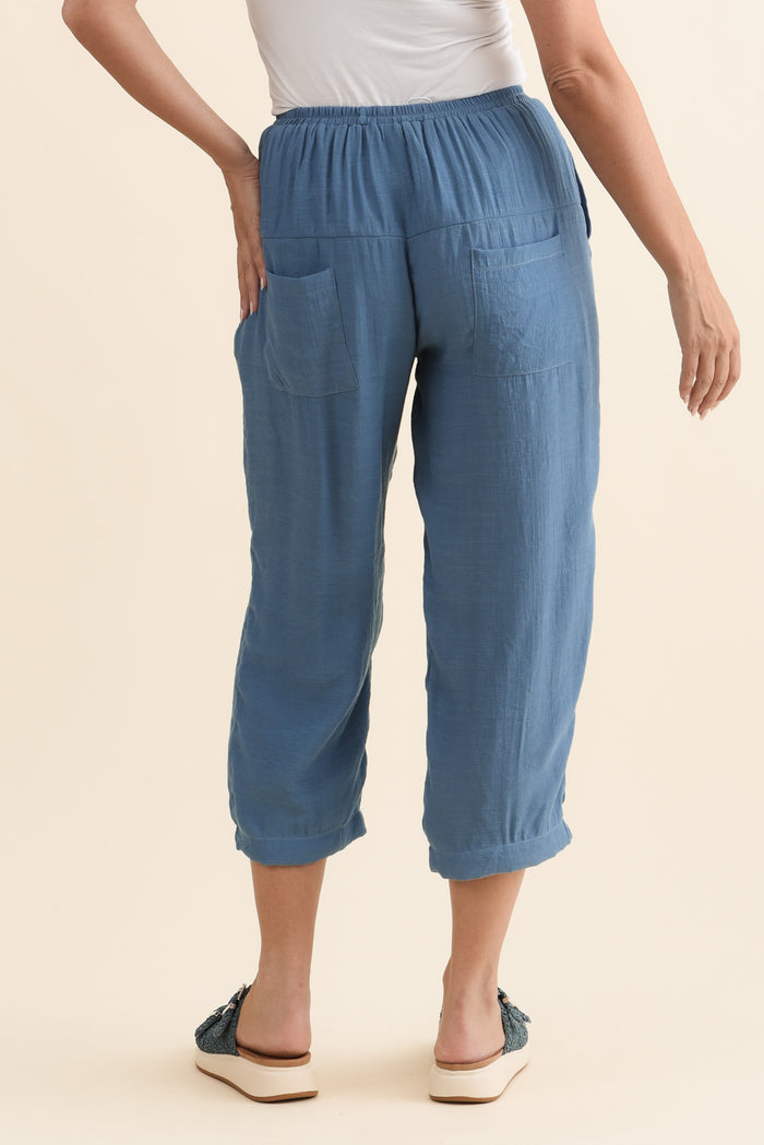 Harden Steel Cotton Blend Pants,Brunette model,alt text|model:MJ