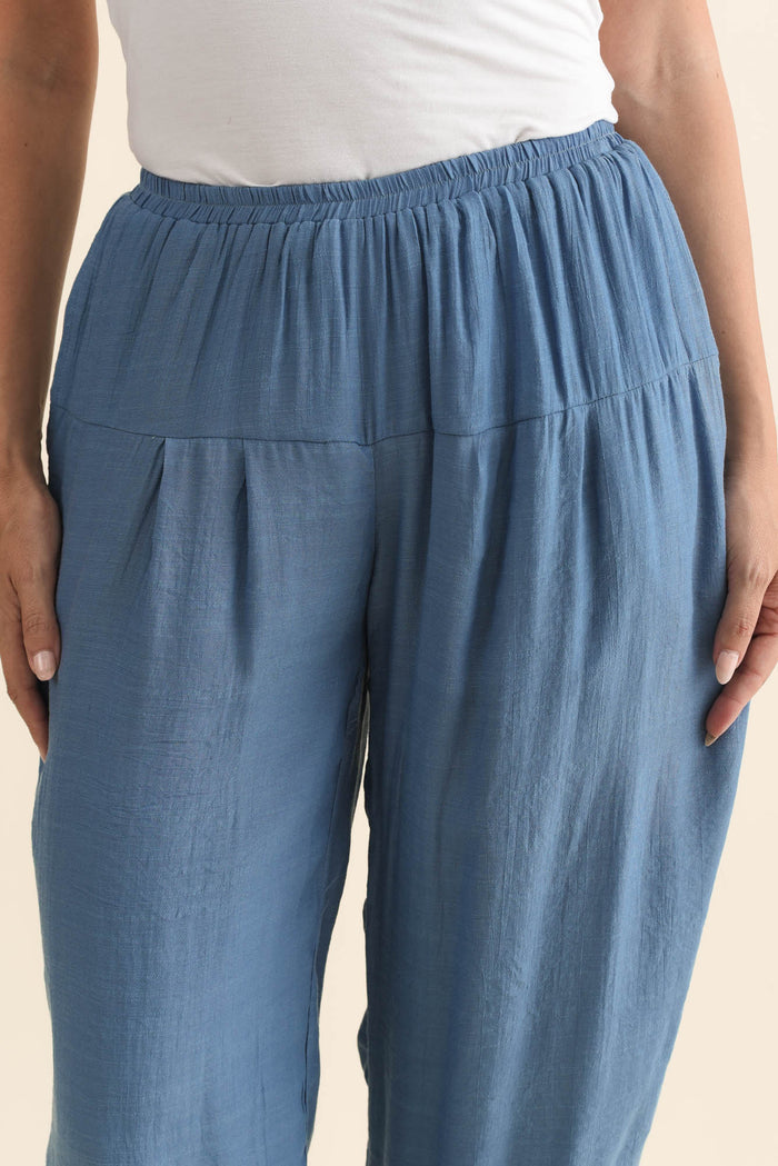 Harden Steel Cotton Blend Pants,Brunette model,alt text|model:MJ