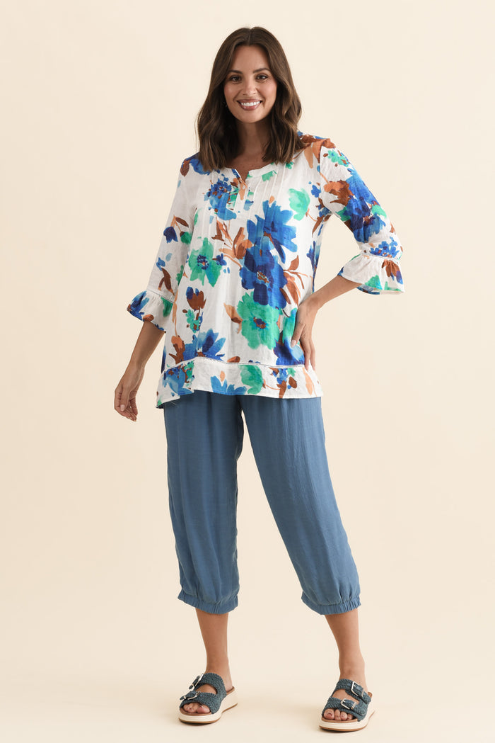 Harden Steel Cotton Blend Pants,Brunette model,alt text|model:MJ